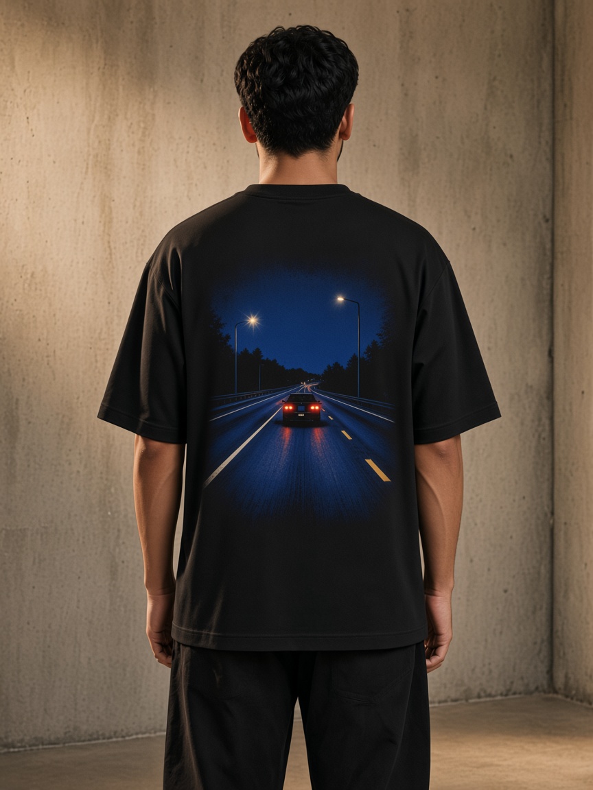 Night Lane Tee on model