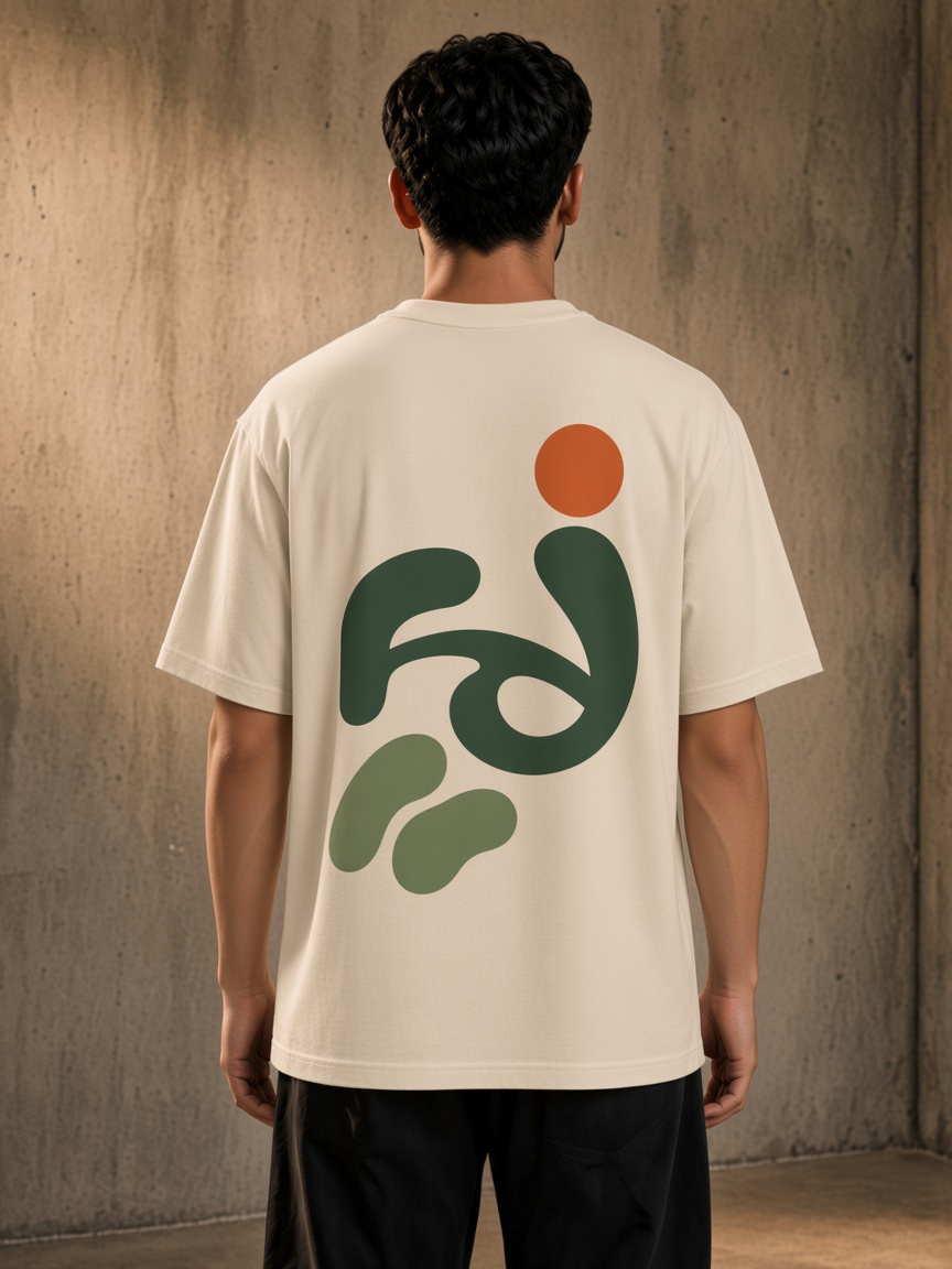 Parrely Grove Tee on model in Cream