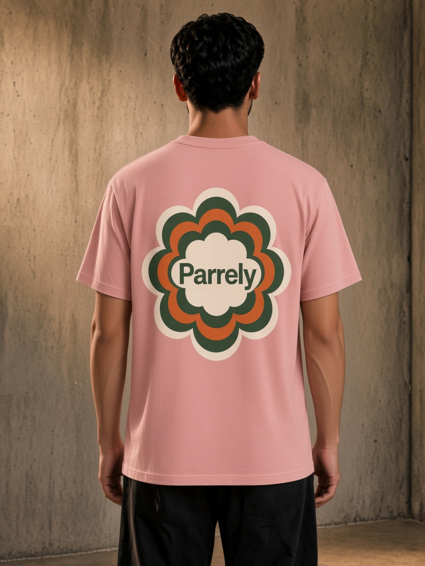 Wave Bloom Tee on model